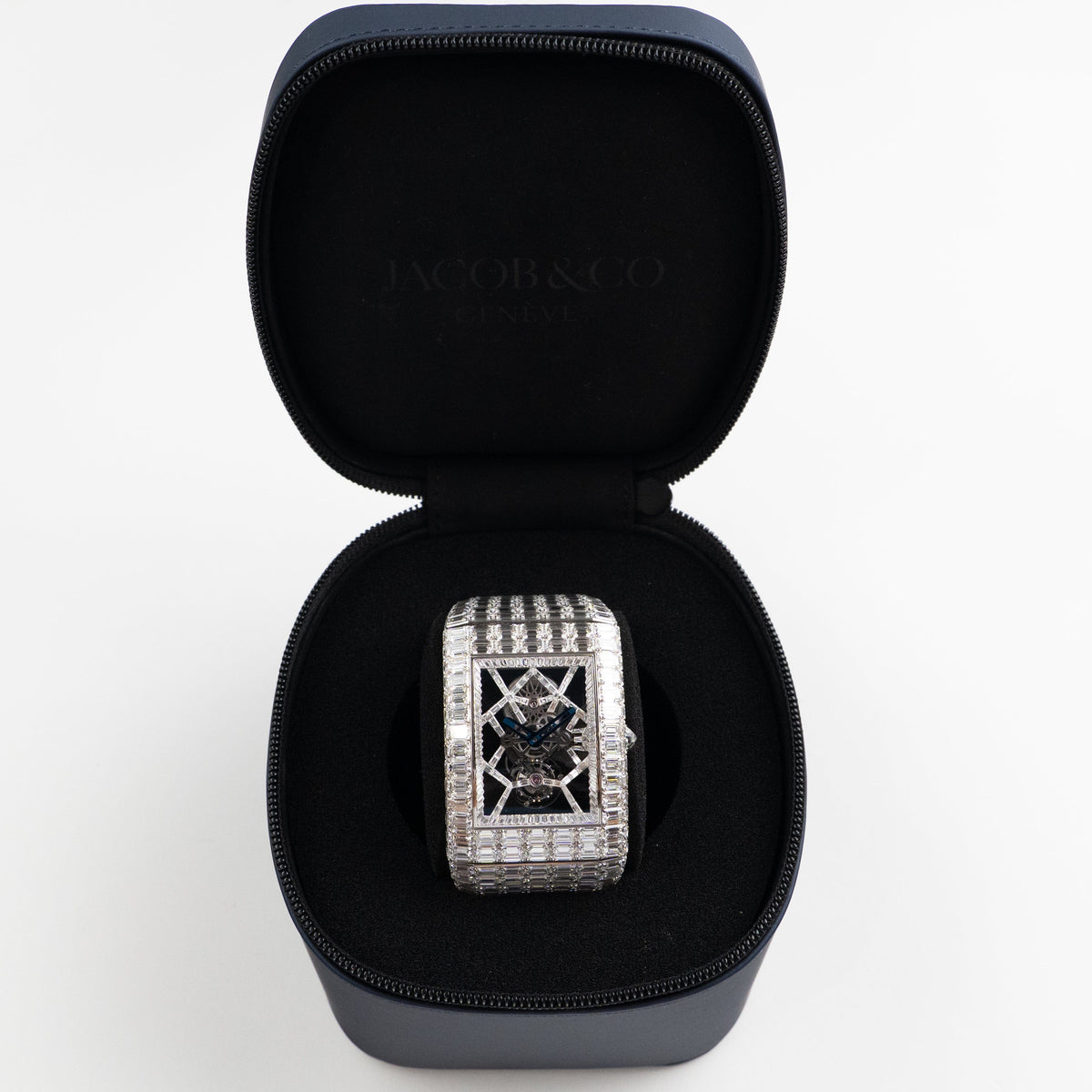 Jacob & Co. Billionaire III BL115.30.BD.AA.A30BD Tourbillon White Gold Diamond-Set Limited Edition of 18 54 MM
