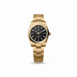 Rolex Oyster Perpetual – Yellow Gold, Black Dial 34 MM