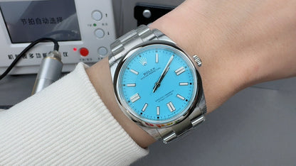 Rolex Oyster Perpetual Turquoise Dial 41 MM