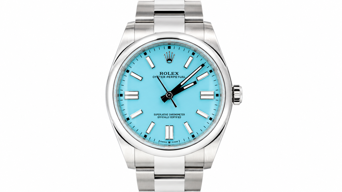 Rolex Oyster Perpetual Turquoise Dial 41 MM