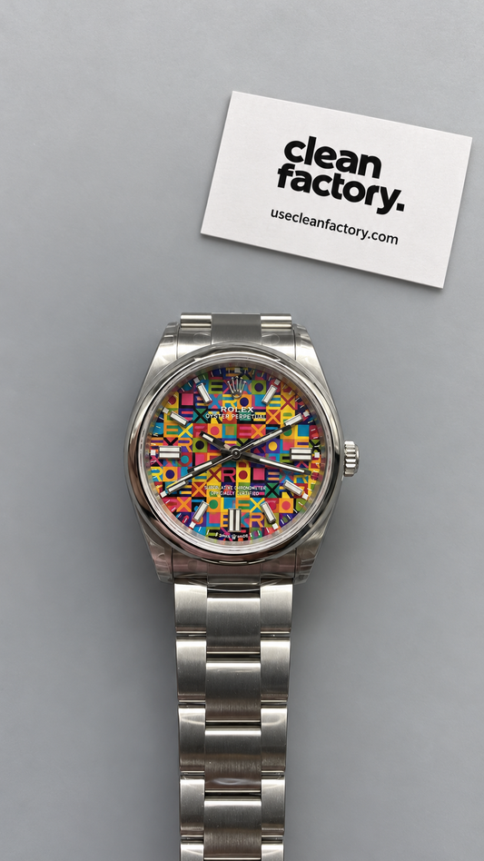 Rolex Oyster Perpetual – Multicolour Geometric Dial – Oyster Bracelet 36 MM