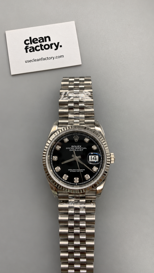Rolex Datejust – Black Gemstone Dial – Jubilee Bracelet 36 MM
