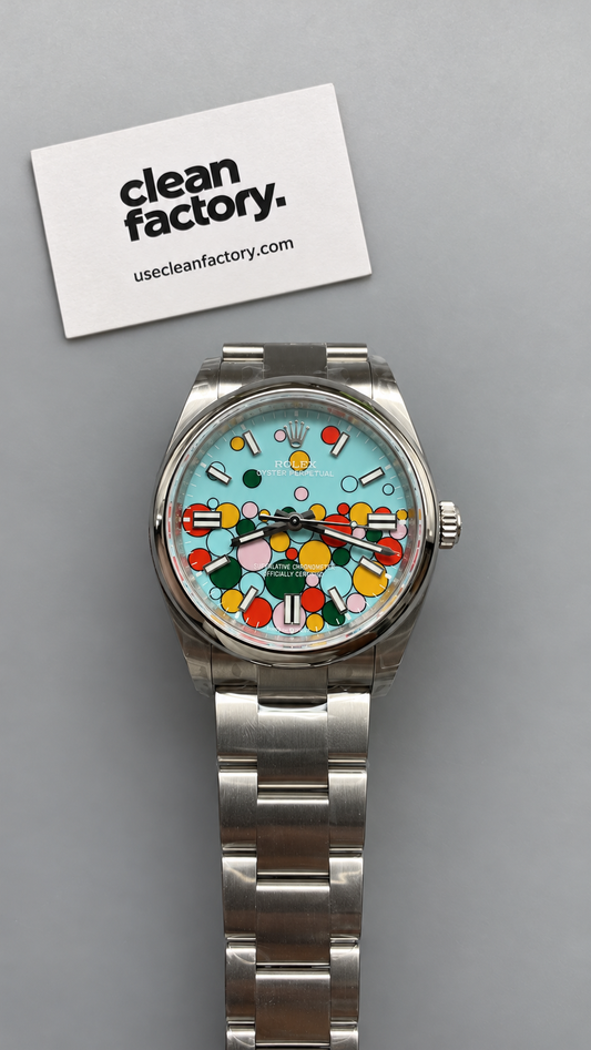 Rolex Oyster Perpetual "Celebration" – Turquoise Dial – Oyster Bracelet 36 MM
