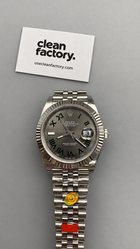 Rolex Datejust "Wimbledon" – Slate Roman Dial – Jubilee Bracelet 41 MM