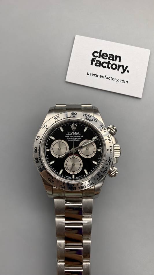 Rolex Cosmograph Daytona – Black Dial – White Gold Oyster Bracelet 40 MM