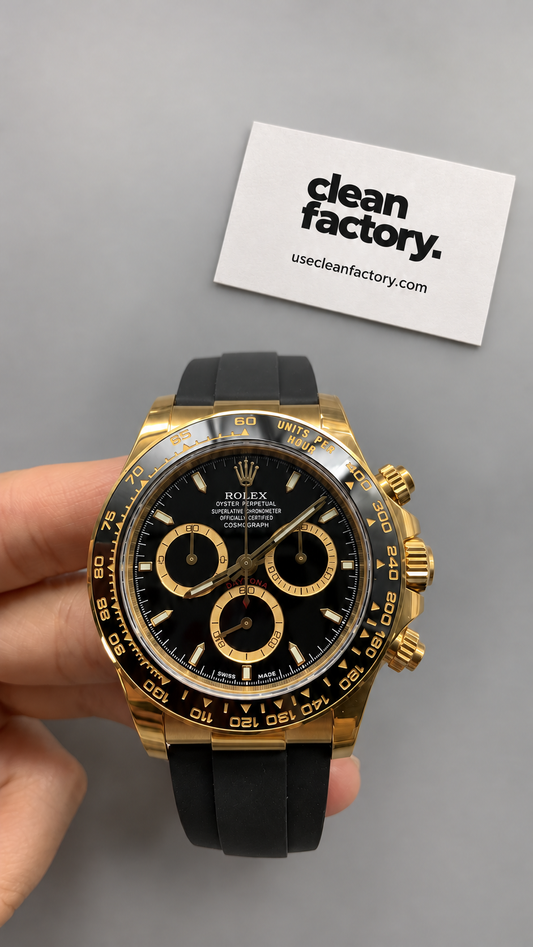 Rolex Cosmograph Daytona – Black Dial – Yellow Gold Oysterflex Bracelet 40 MM