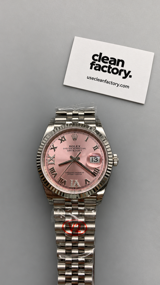 Rolex Datejust – Pink Roman Dial – Jubilee Bracelet 36 MM