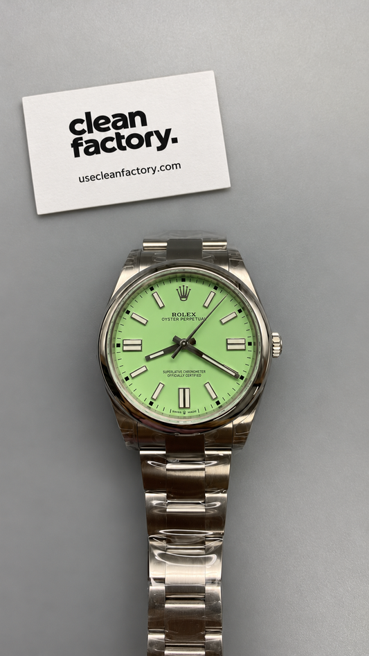 Rolex Oyster Perpetual – Pistachio Green Dial – Oyster Bracelet 41 MM