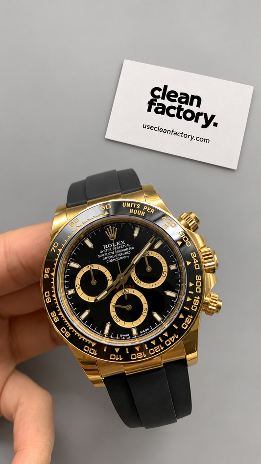 Rolex Cosmograph Daytona – Black Dial – Yellow Gold Oysterflex Bracelet 40 MM