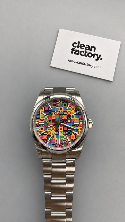 Rolex Oyster Perpetual – Multicolour Geometric Dial – Oyster Bracelet 36 MM