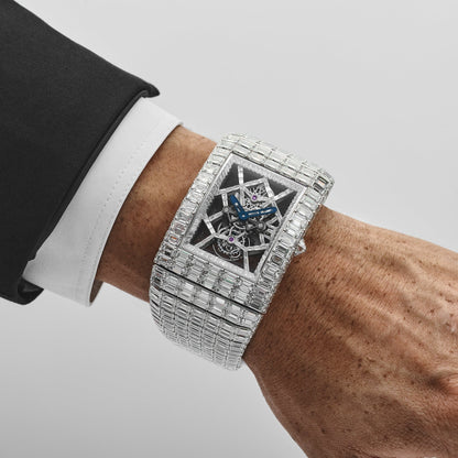 Jacob & Co. Billionaire III BL115.30.BD.AA.A30BD Tourbillon White Gold Diamond-Set Limited Edition of 18 54 MM