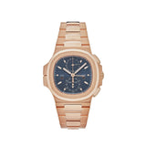 Patek Philippe Nautilus 3285 V3 – 5990/1R-001 Travel Time Flyback Chronograph Rose Gold Blue Dial (2025) 40.5 MM