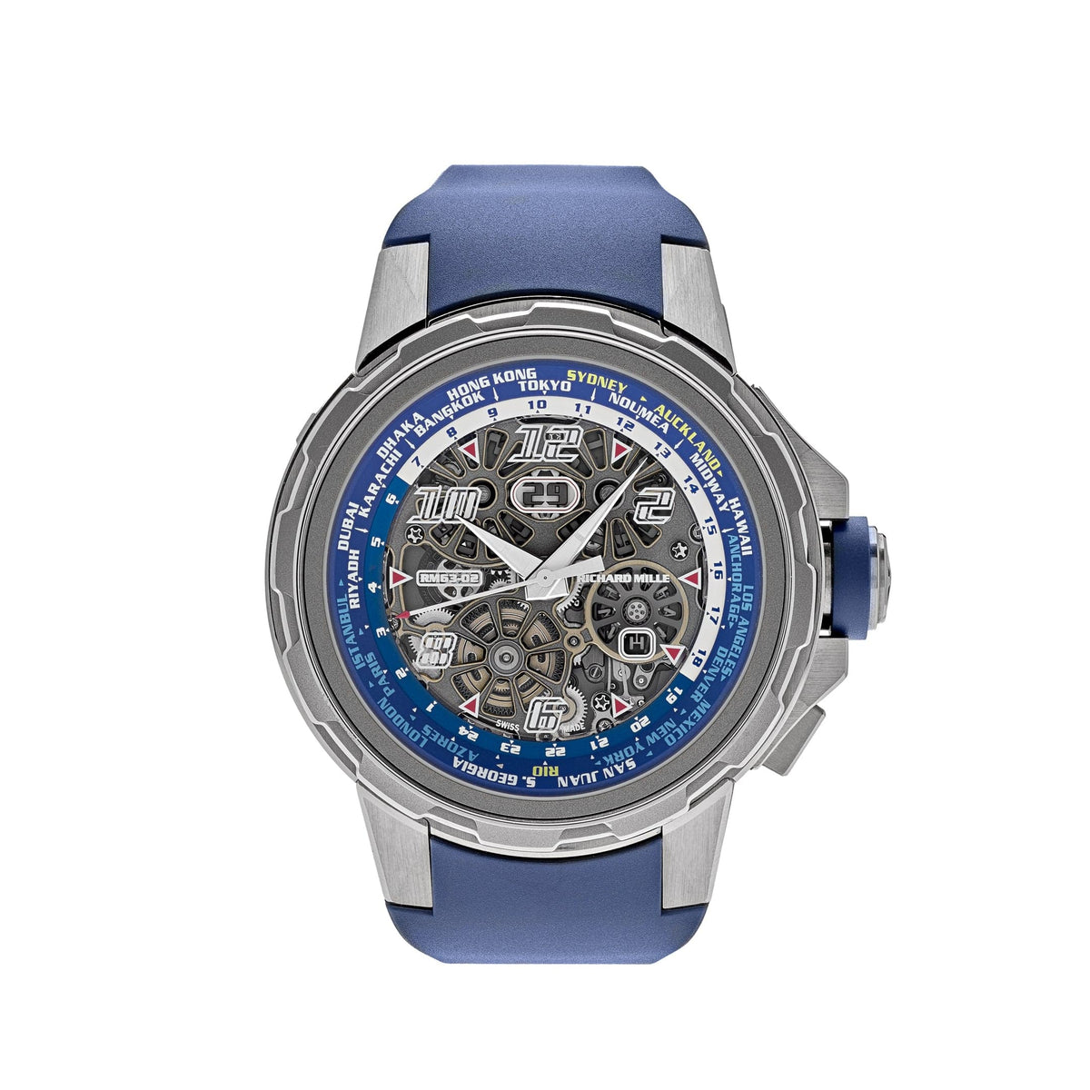 Richard Mille RM 63-02 Automatic Worldtimer Titanium 47 MM