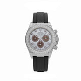 Rolex Daytona 126589RBR White Gold Diamond Mother of Pearl Dial Diamond Bezel 40 MM