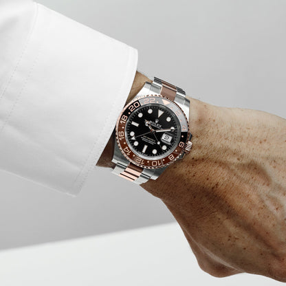 Rolex GMT-Master II 126711CHNR 'Root Beer' Stainless Steel Rose Gold Black Dial (2021) 40 MM